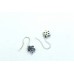 Earrings Silver 925 Sterling Dangle Drop Women Sapphire Stone Handmade Gift B655